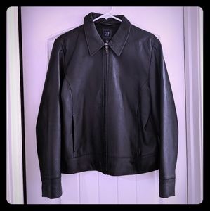 Gap real leather jacket